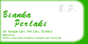 bianka perlaki business card